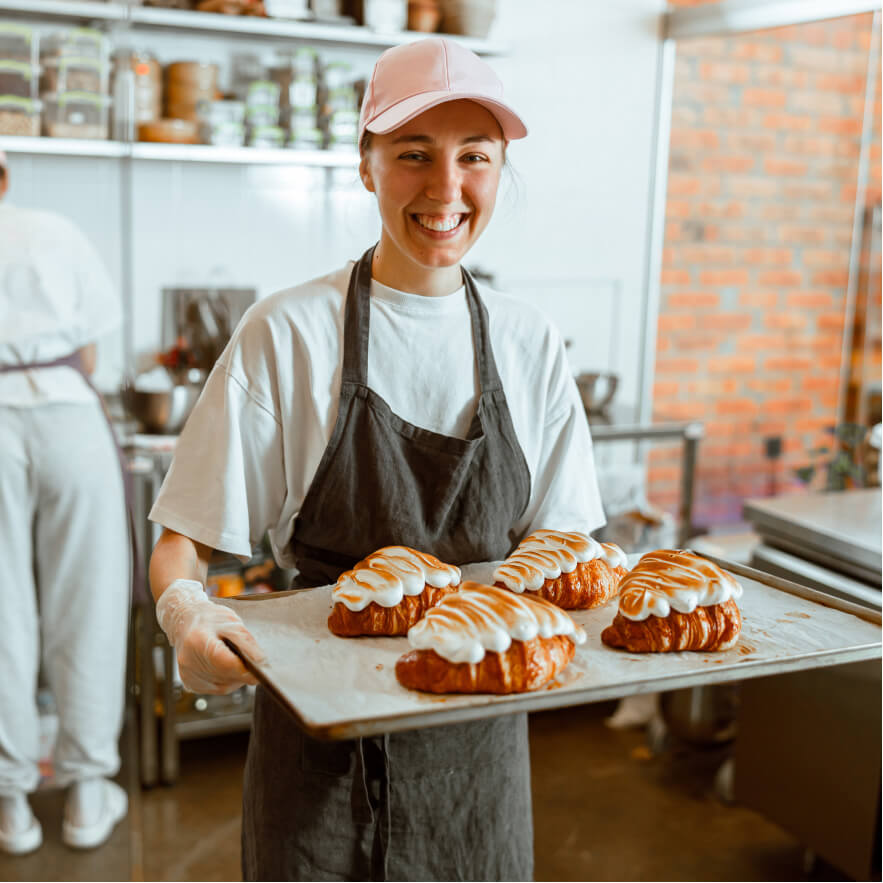 Bakery Staff Making Products